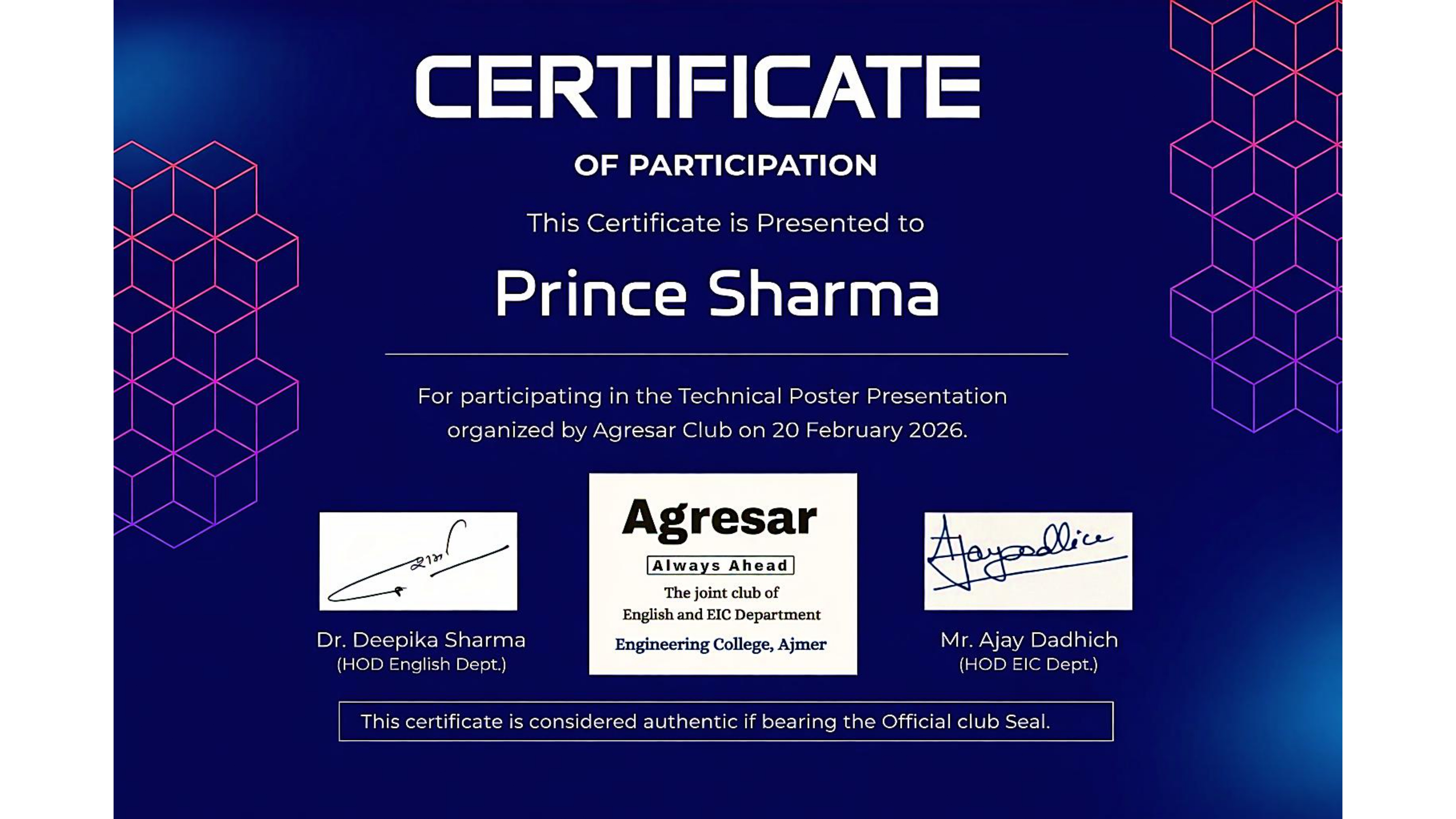 Certificate 2